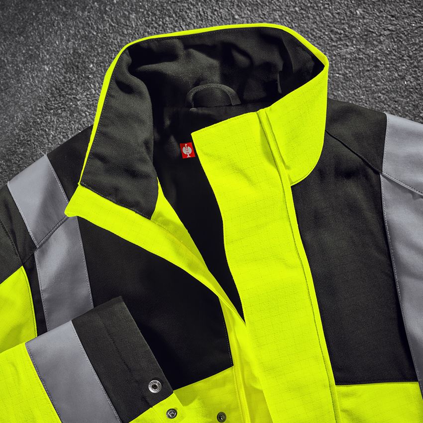 Work Jackets: e.s. Work jacket multinorm high-vis + high-vis yellow/black 2