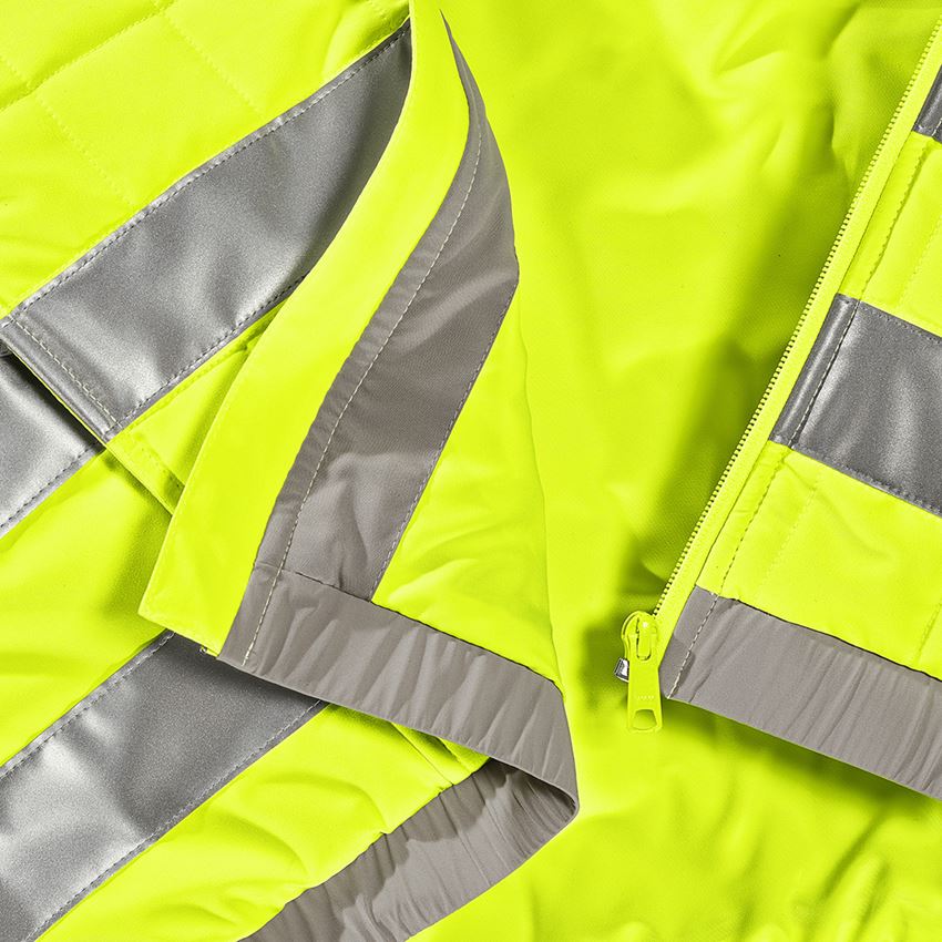 Work Jackets: High-vis jacket e.s.concrete + high-vis yellow/pearlgrey 2