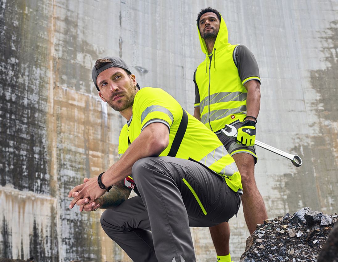 Topics: High-vis functional t-shirt e.s.ambition + high-vis yellow/anthracite 4