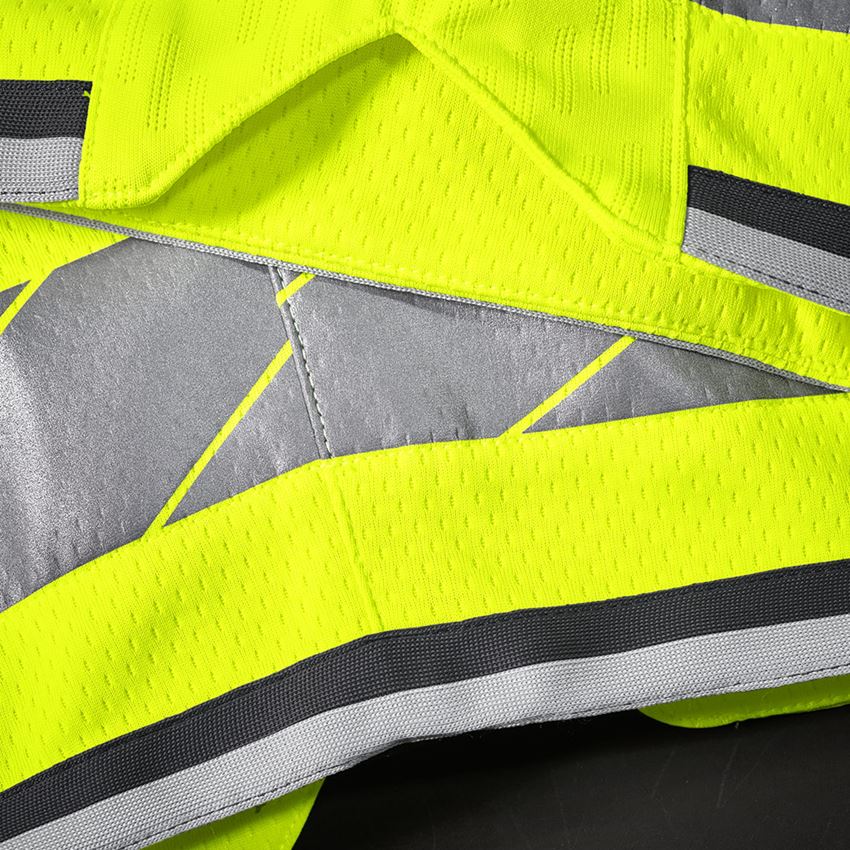 Work Trousers: High-vis functional shorts e.s.ambition + high-vis yellow/anthracite 2