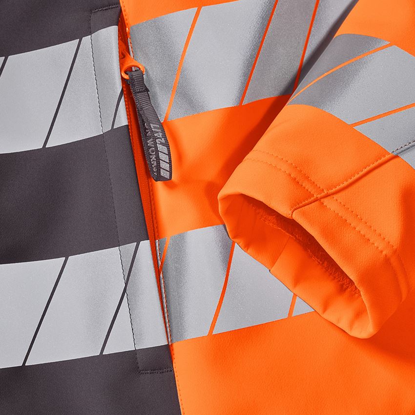 Topics: High-vis softshell jacket e.s.motion 24/7 + anthracite/high-vis orange 2