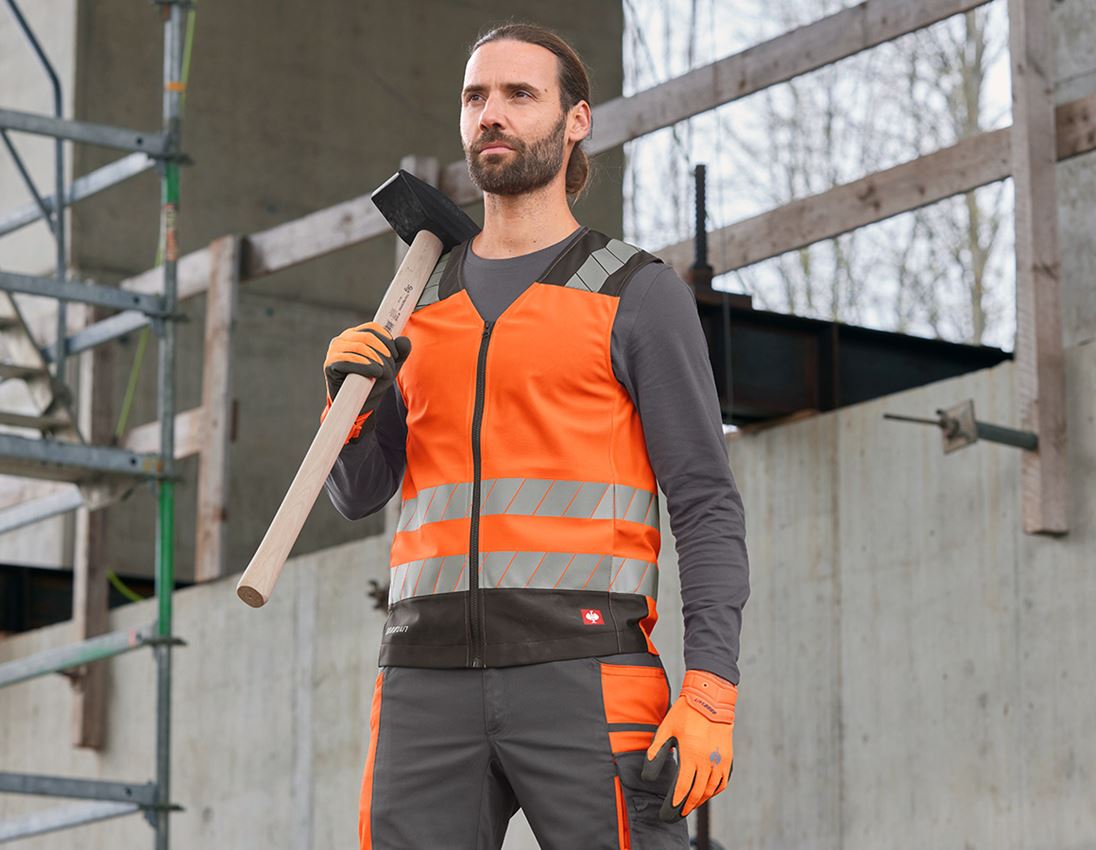 Topics: High-vis bodywarmer e.s.motion 24/7 + high-vis orange/anthracite