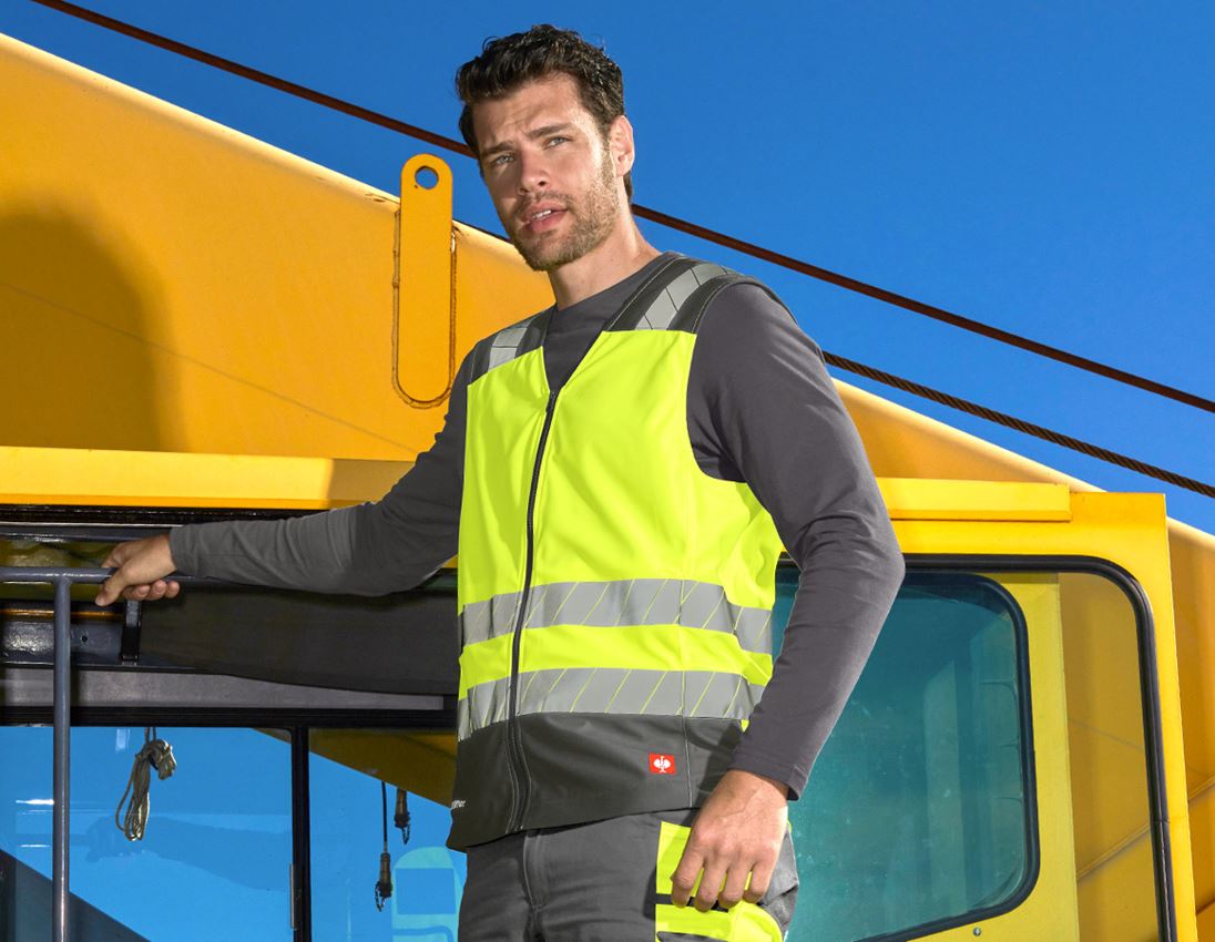 Topics: High-vis bodywarmer e.s.motion 24/7 + high-vis yellow/anthracite