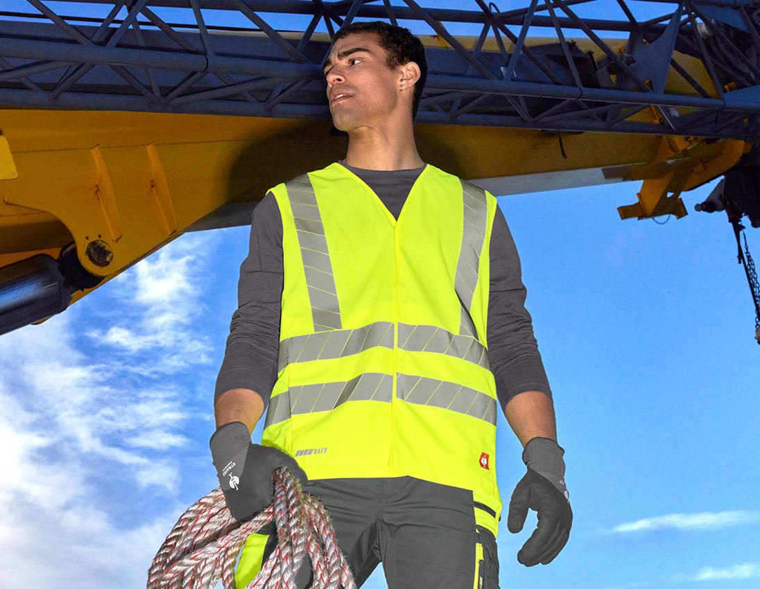 Work Body Warmer: High-vis bodywarmer e.s.motion 24/7 uni + high-vis yellow