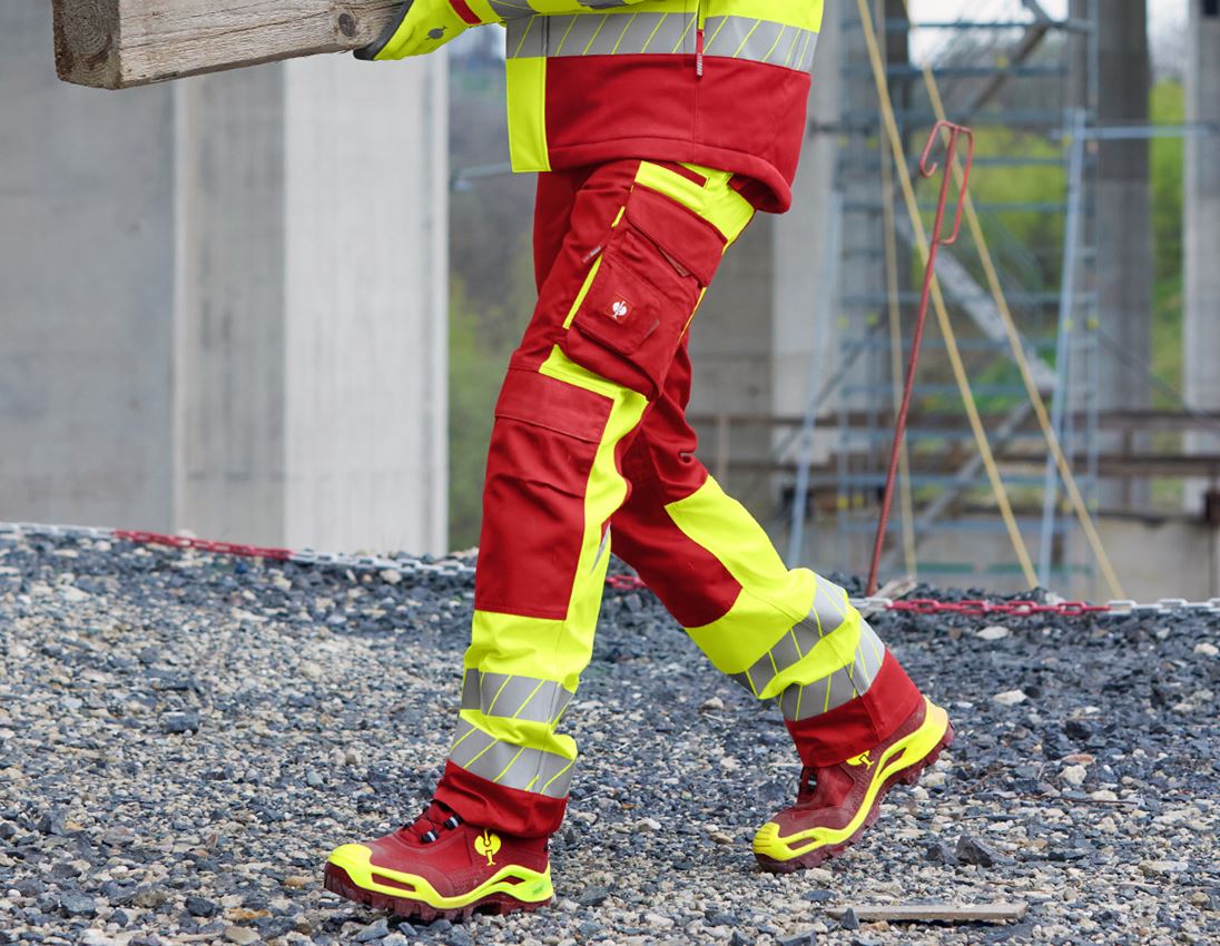 Topics: High-vis trousers e.s.motion 24/7 + red/high-vis yellow 1