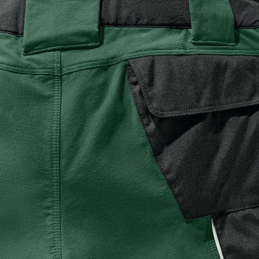 Work Trousers: Functional short e.s.dynashield + green/black 2