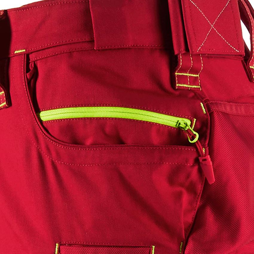 Joiners / Carpenters: Trousers e.s.motion 2020 + fiery red/high-vis yellow 2