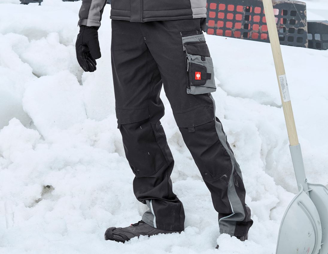 Joiners / Carpenters: Trousers e.s.motion Winter + graphite/cement
