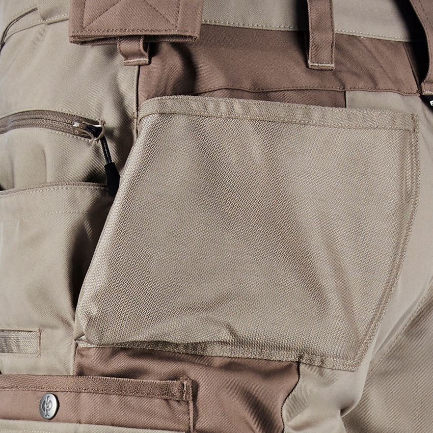 Work Trousers: Trousers e.s.motion Winter + clay/peat 2