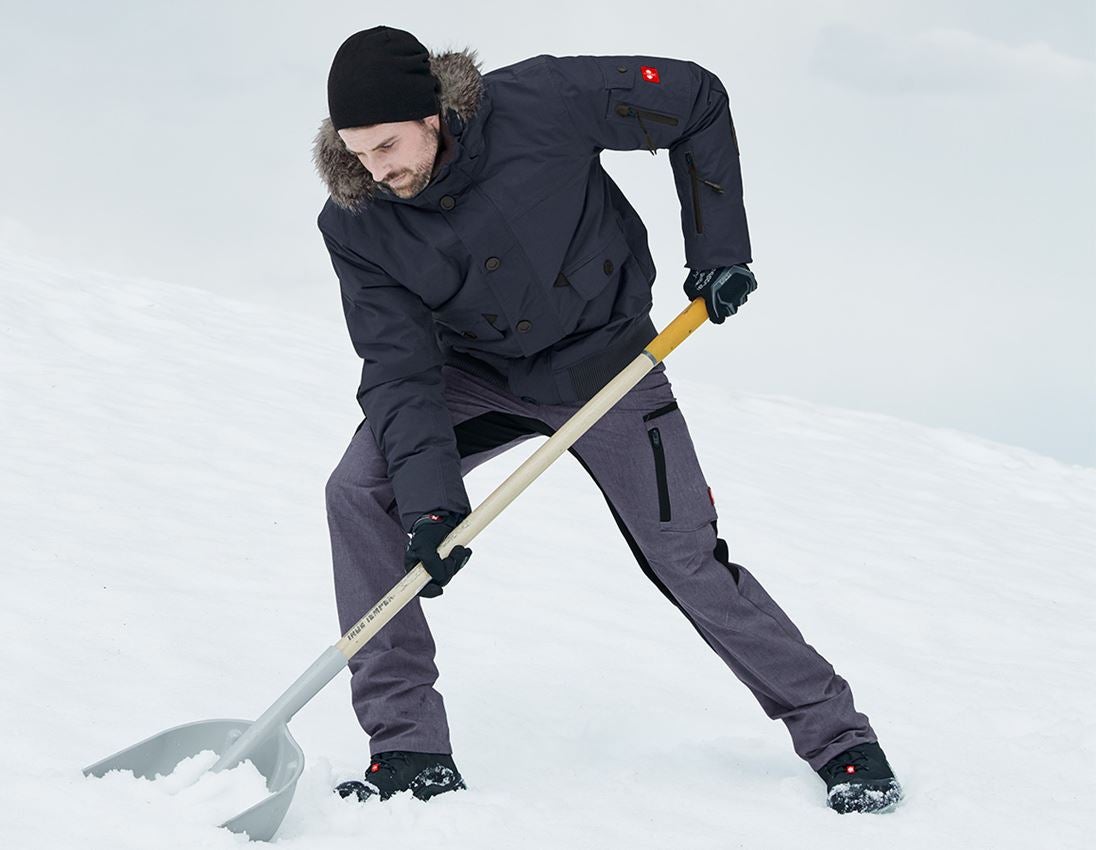 Plumbers / Installers: Winter trousers e.s.vision + pacific melange/black 1
