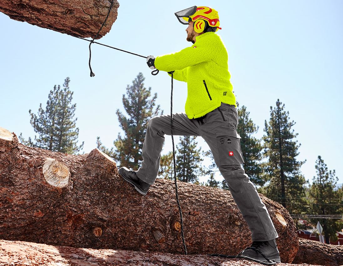 Forestry / Cut Protection Clothing: Forestry cut protection trousers e.s.cotton touch + carbongrey 1