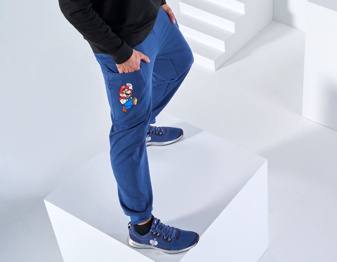 Accessories: Super Mario Sweatpants, men's + alkaliblue