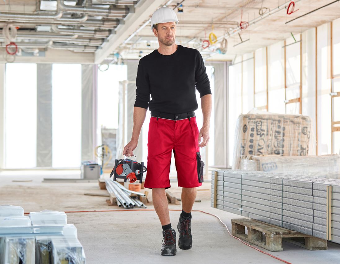 Work Trousers: Short e.s.image + red/black 1