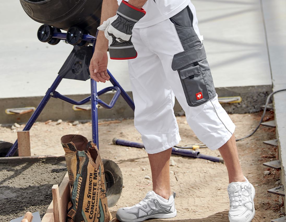 Work Trousers: e.s.active 3/4 length trousers + white/grey 1