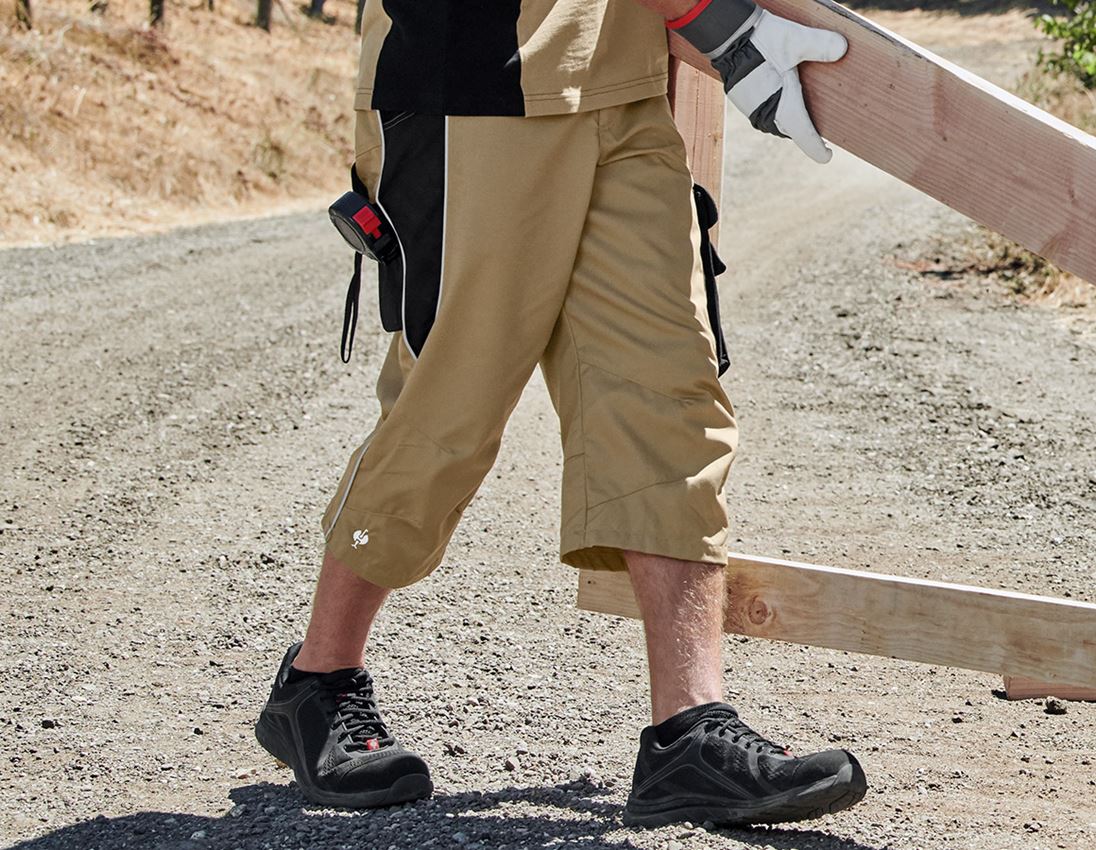 Work Trousers: e.s.active 3/4 length trousers + khaki/black