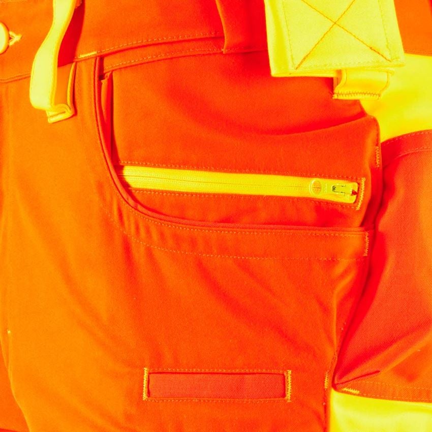Work Trousers: High-vis shorts e.s.motion 2020 + high-vis orange/high-vis yellow 2