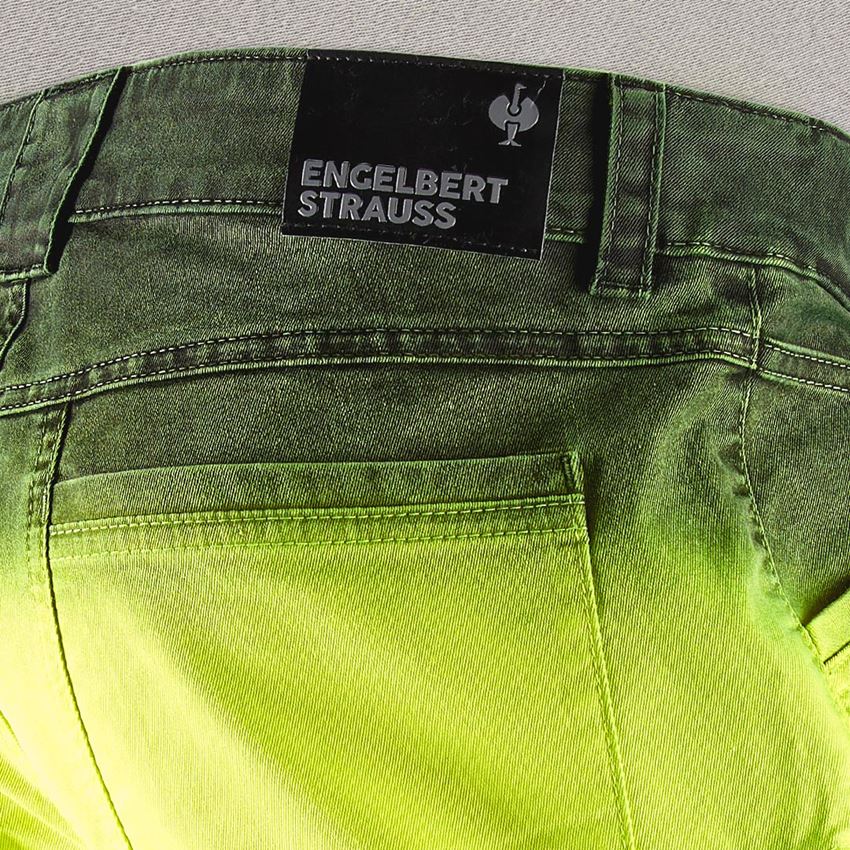 Work Trousers: e.s. Shorts color sprayer + high-vis yellow/black 2