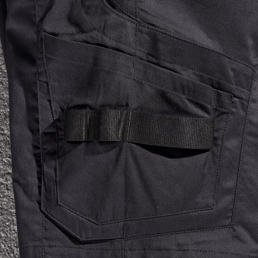 Work Trousers: Shorts e.s.concrete light, ladies' + black 2