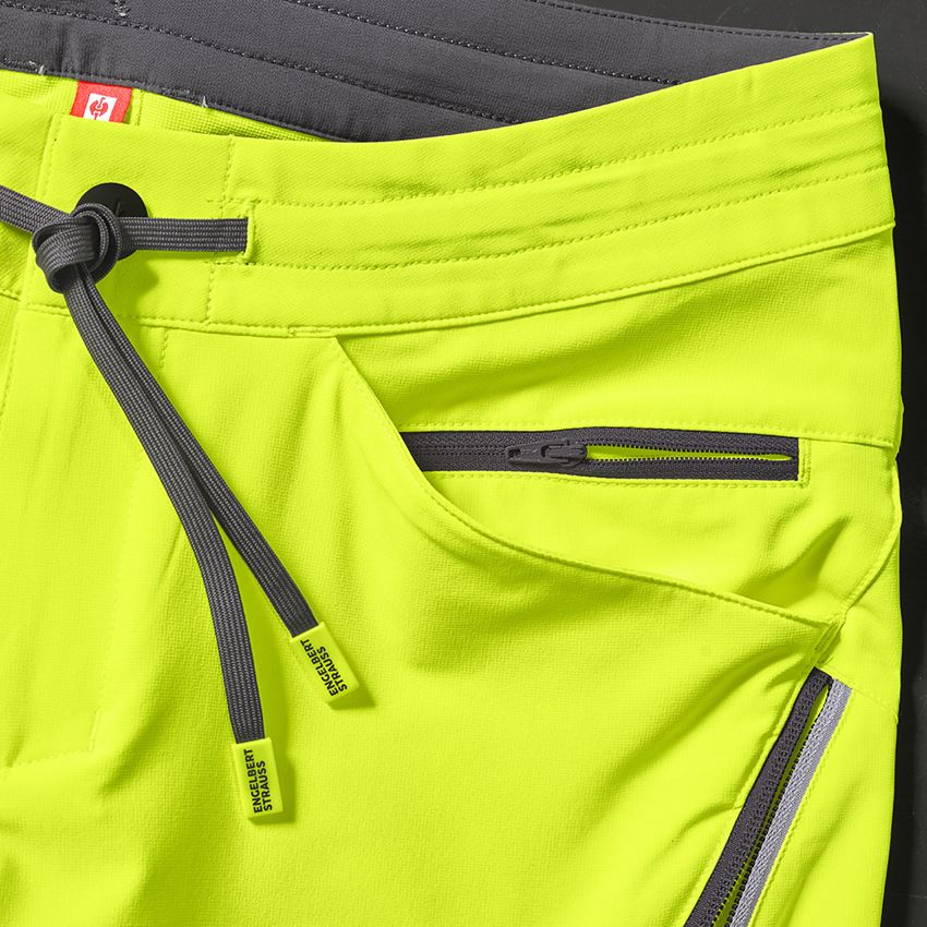 Work Trousers: Reflex functional shorts e.s.ambition + high-vis yellow/anthracite 2