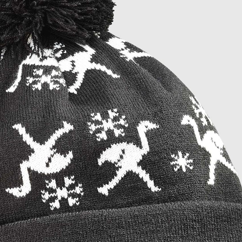 Gift Idea: e.s. Norwegian knitted hat, ladies' + black 2