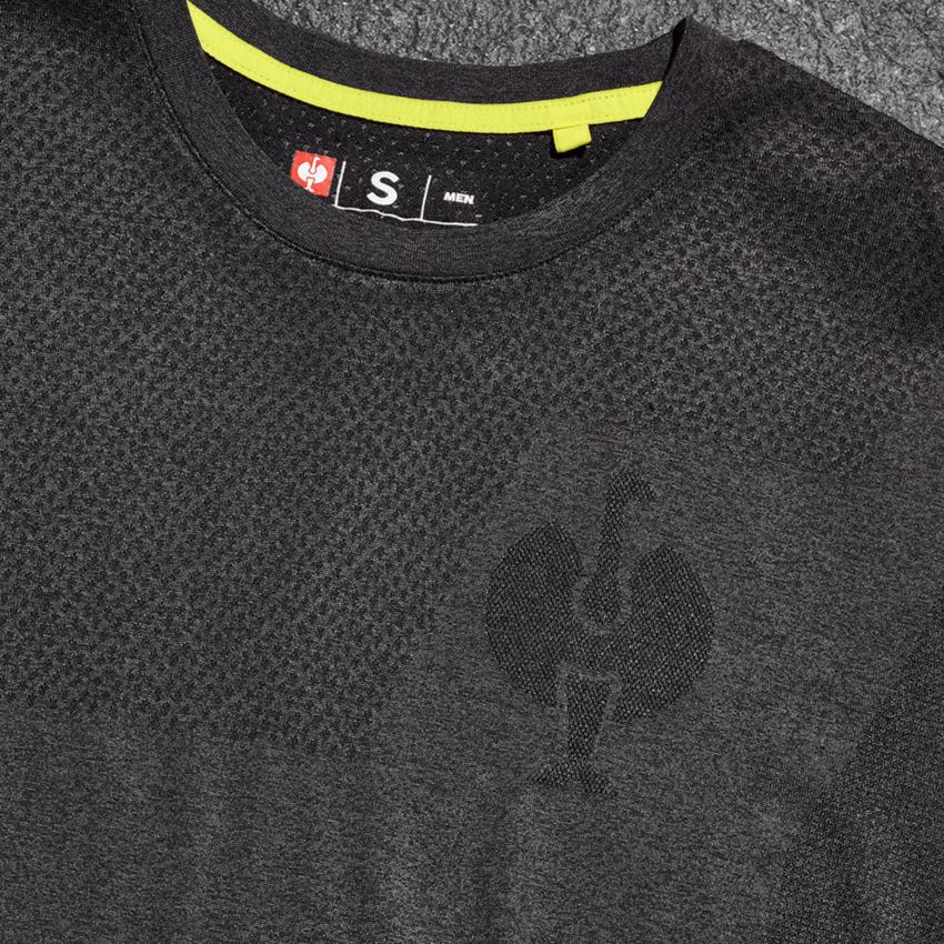 Shirts, Pullover & more: T-Shirt seamless e.s.trail + black melange 2