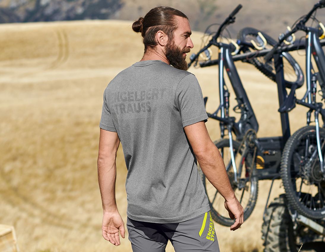 Shirts, Pullover & more: T-Shirt seamless e.s.trail + basaltgrey melange 2