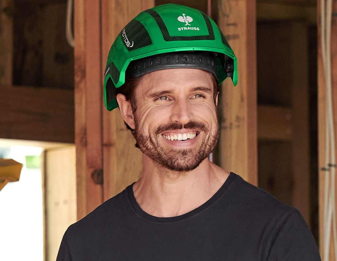Hard Hats: e.s. Work helmet Protos® + green/black 1