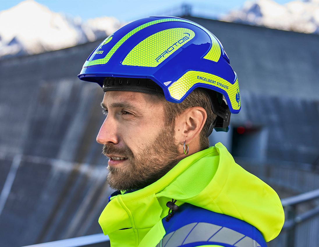 Personal Protection: e.s. Work helmet Protos® + royal/high-vis yellow 1