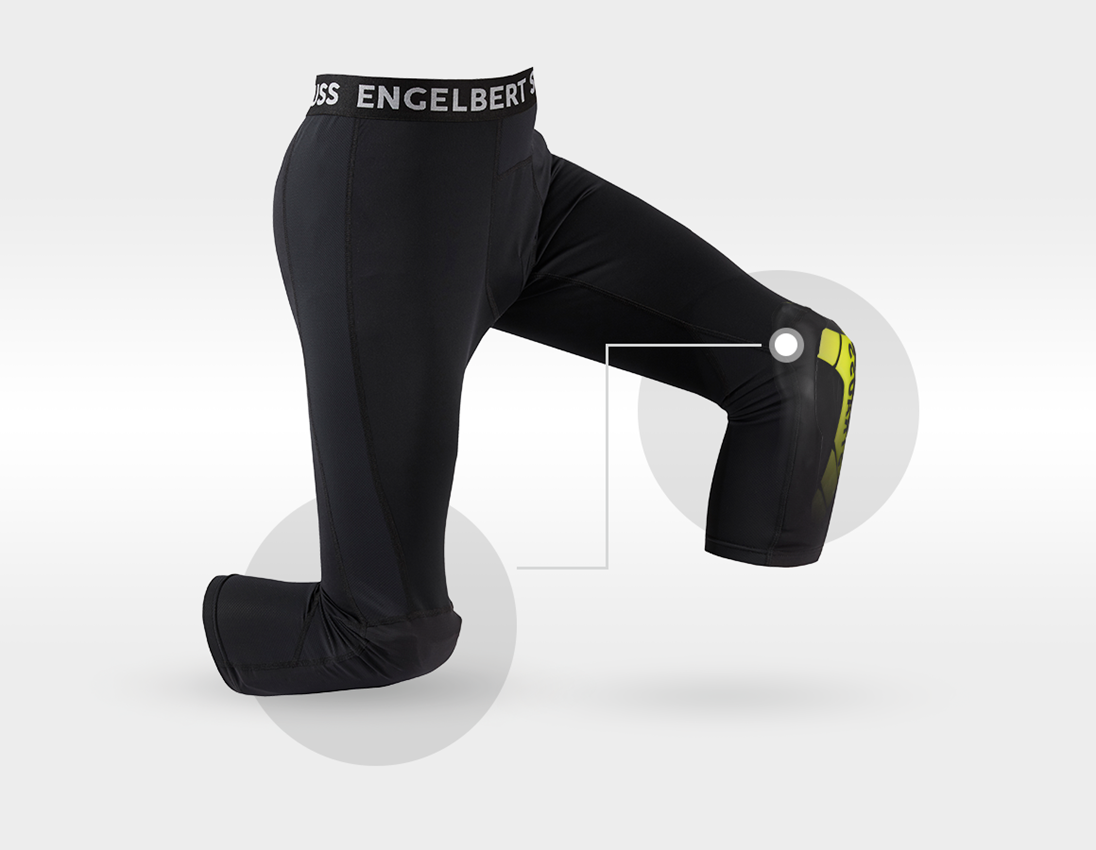 Knee Protectors: e.s. Knee Pad Pro-Comfort + acid yellow/black 1