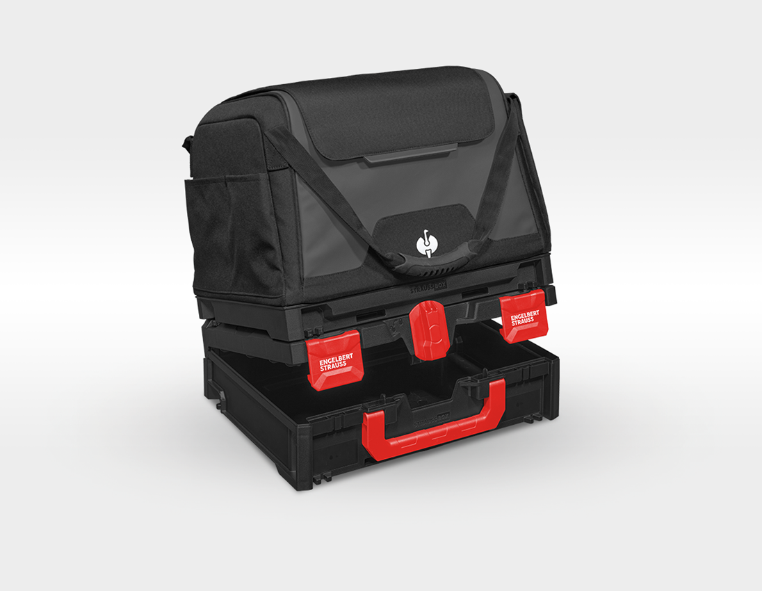 Gift Idea: STRAUSSbox tool bag, closed + black 2