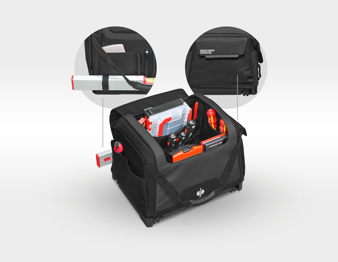 Gift Idea: STRAUSSbox tool bag, closed + black 1