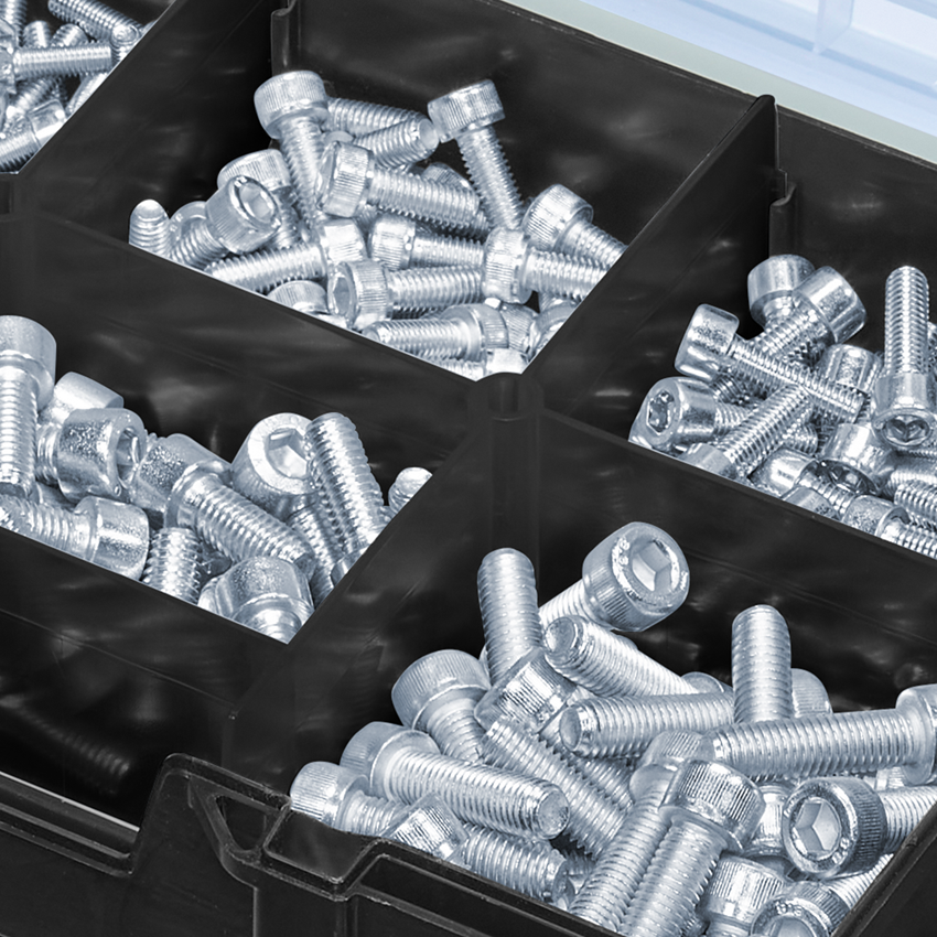 Screws: Cylinder screws assortment ISO 4762 in STRAUSSbox 2
