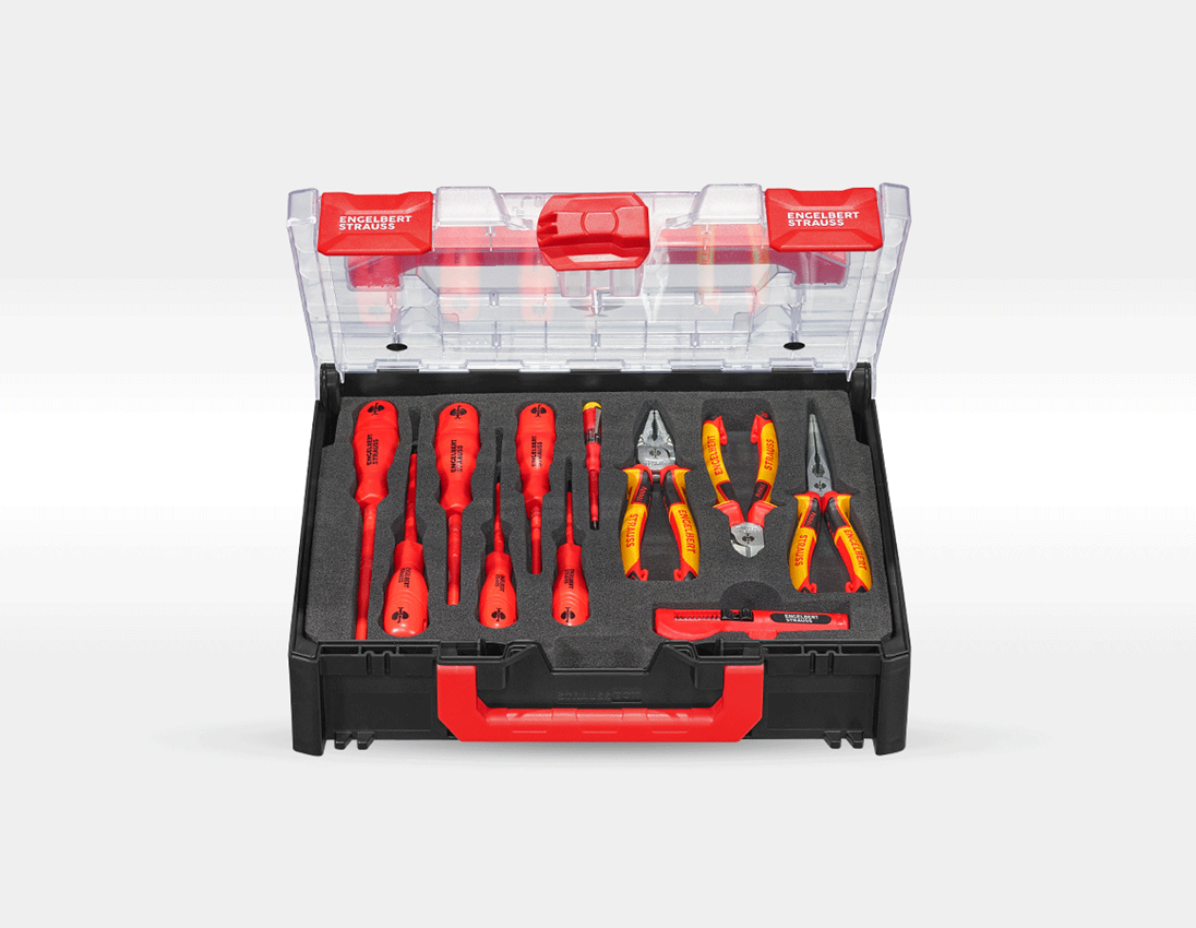 Tools: STRAUSSbox tool set Electro classic 1/4"