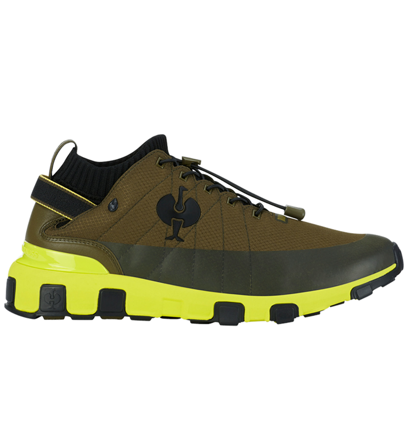 O2: O2 Work shoes e.s. Mikumi + mudgreen/high-vis yellow 2