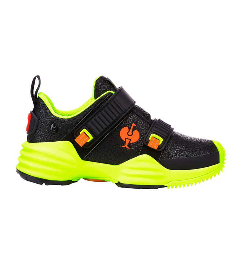 Footwear: Allround shoes e.s. Waza, children's + black/high-vis yellow/high-vis orange 2