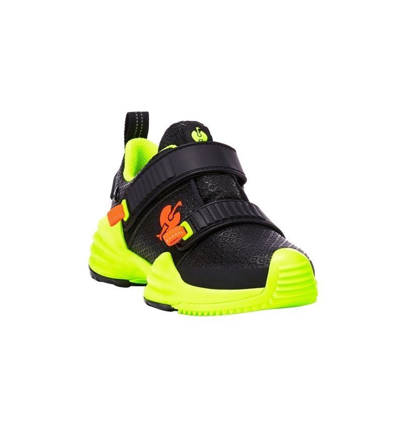 Footwear: Allround shoes e.s. Waza, children's + black/high-vis yellow/high-vis orange 3