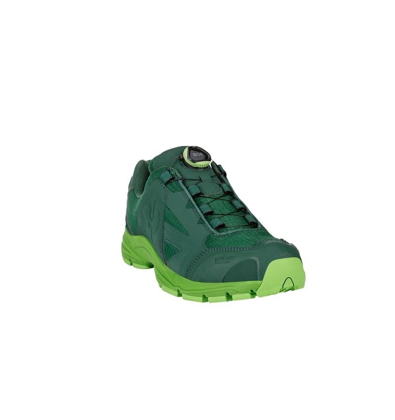 O1: O1 Work shoes e.s. Corvids II low + green/seagreen 3