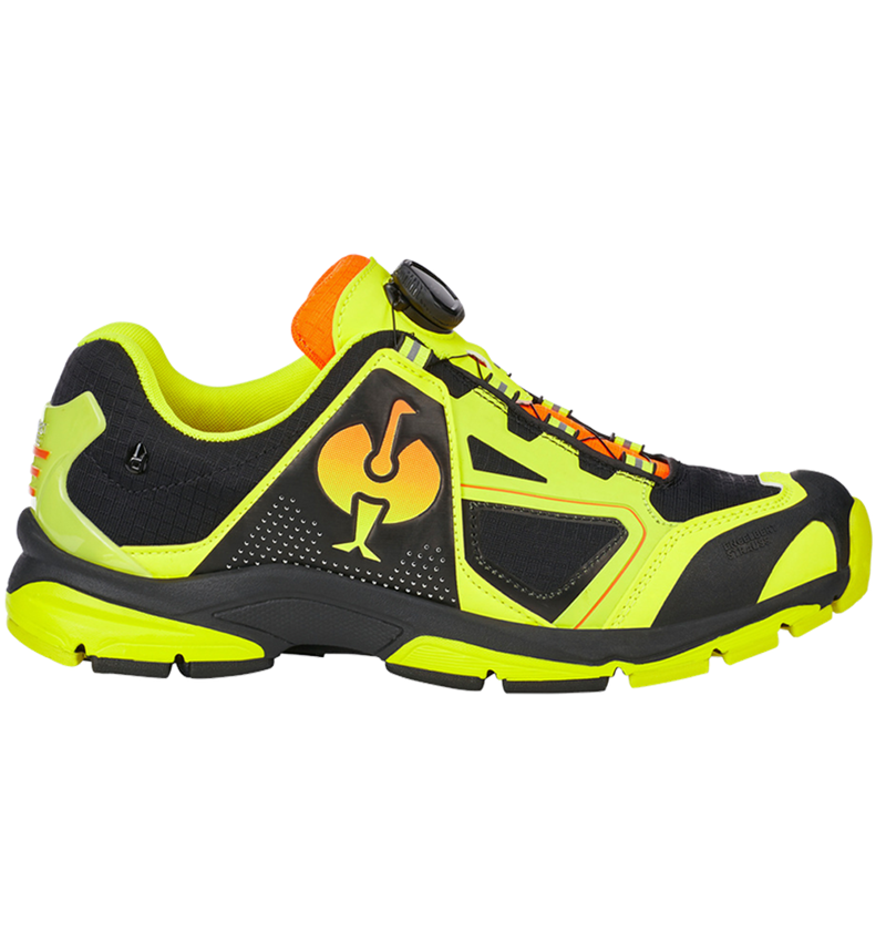 Footwear: O2 Work shoes e.s. Minkar II + black/high-vis yellow/high-vis orange 2