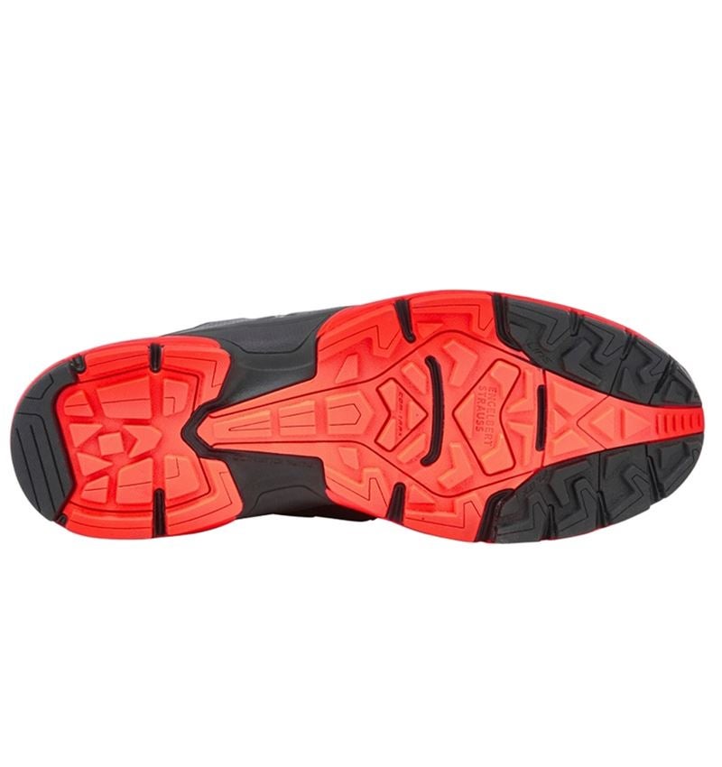 Footwear: O2 Work shoes e.s. Minkar II + black/high-vis red 5