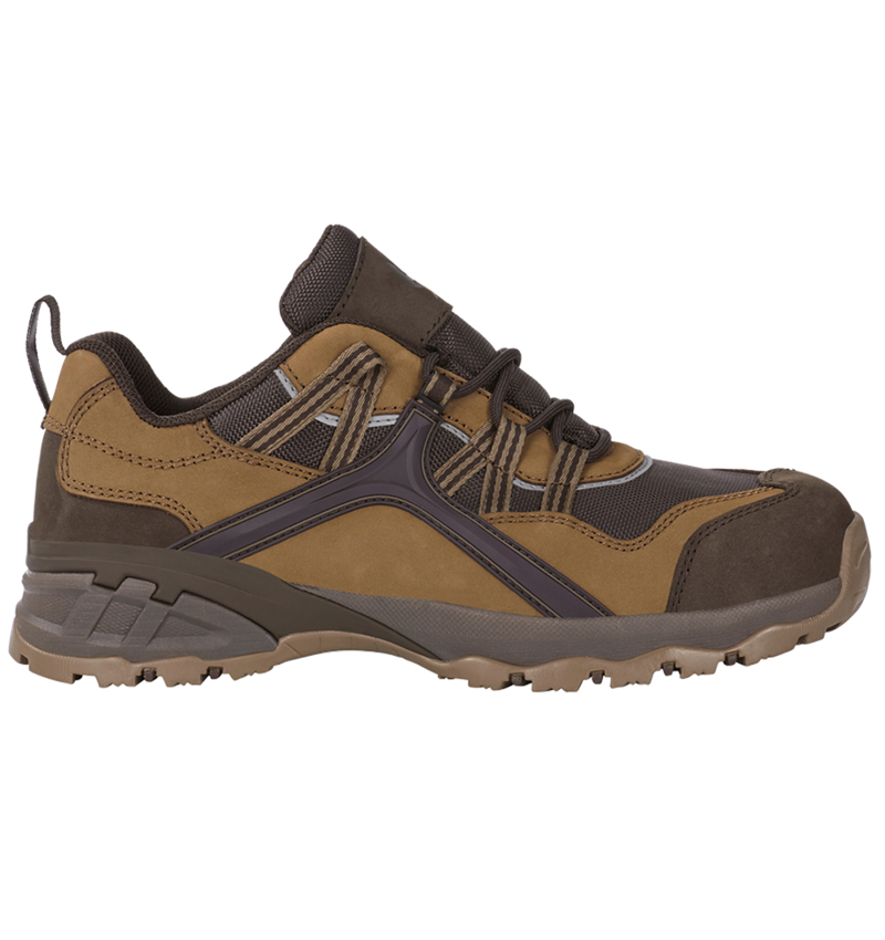 Safety Trainers: e.s. S1 Safety shoes Pallas low + hazelnut/chestnut 1