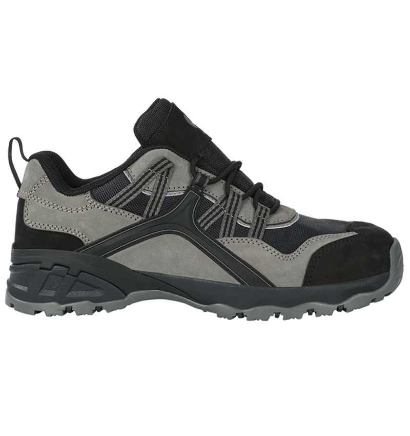 Safety Trainers: e.s. S1 Safety shoes Pallas low + cement/black 1