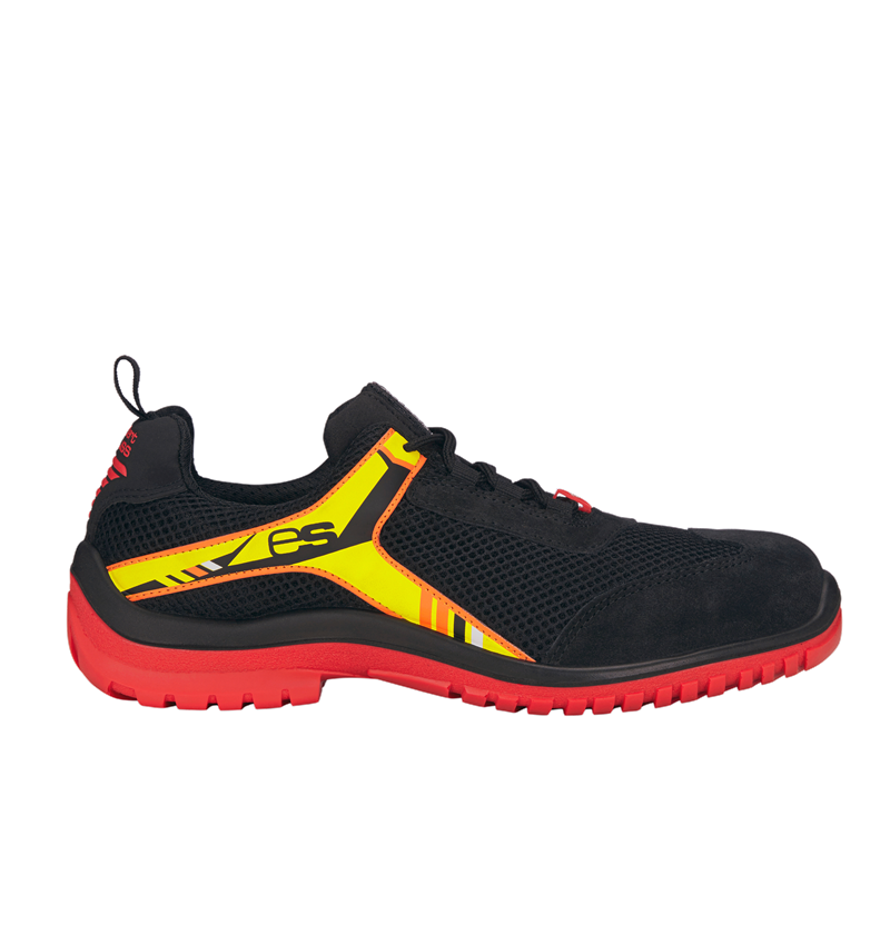 S1P: e.s. S1P Safety shoes Naos + black/red/yellow