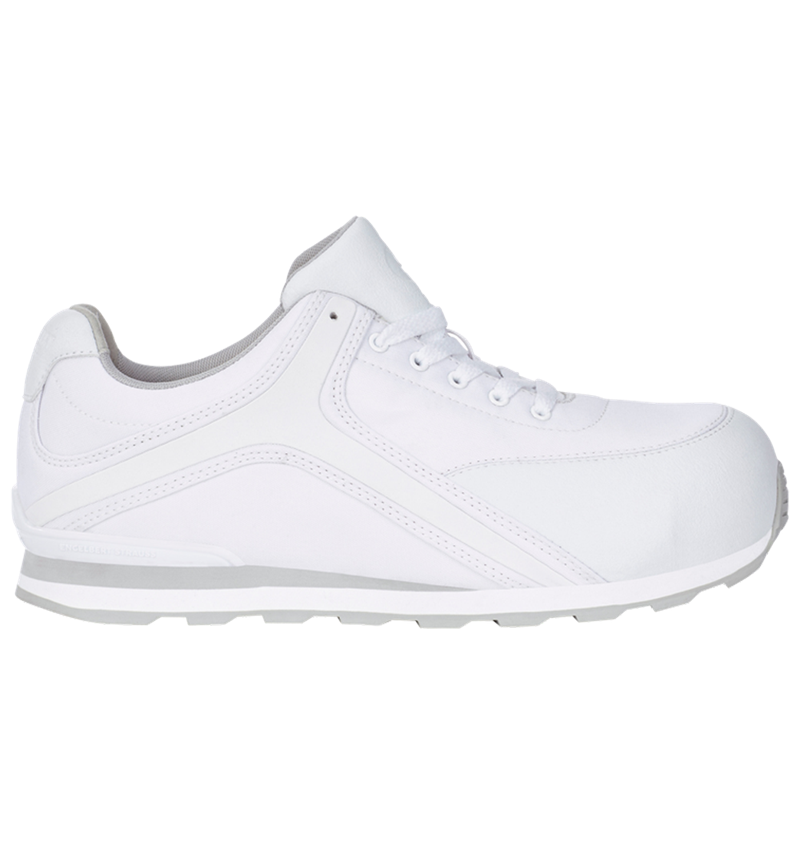 Safety Trainers: e.s. S1P Safety shoes Sutur + white 1