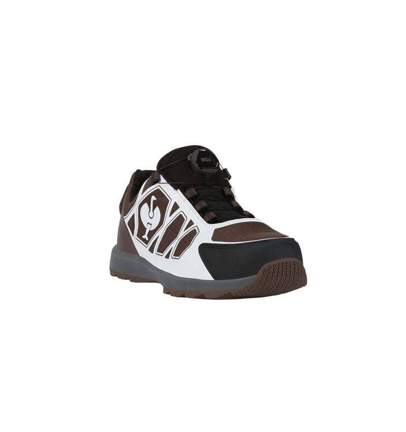 Safety Trainers: S1 Safety shoes e.s. Baham II low + chestnut/black 4