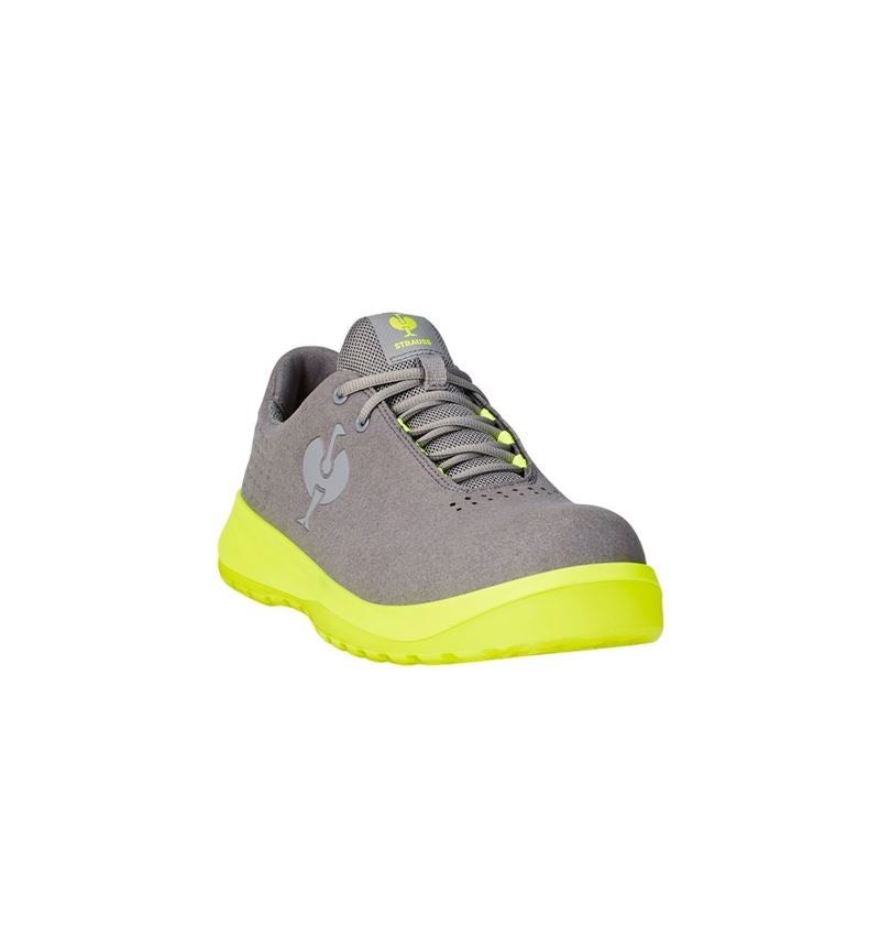 Safety Trainers: S1P Safety shoes e.s. Banco low + pearlgrey/high-vis yellow 3