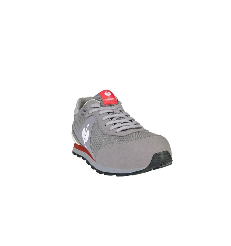 Safety Trainers: S1 Safety shoes e.s. Sirius II + lightgrey/white/red 2