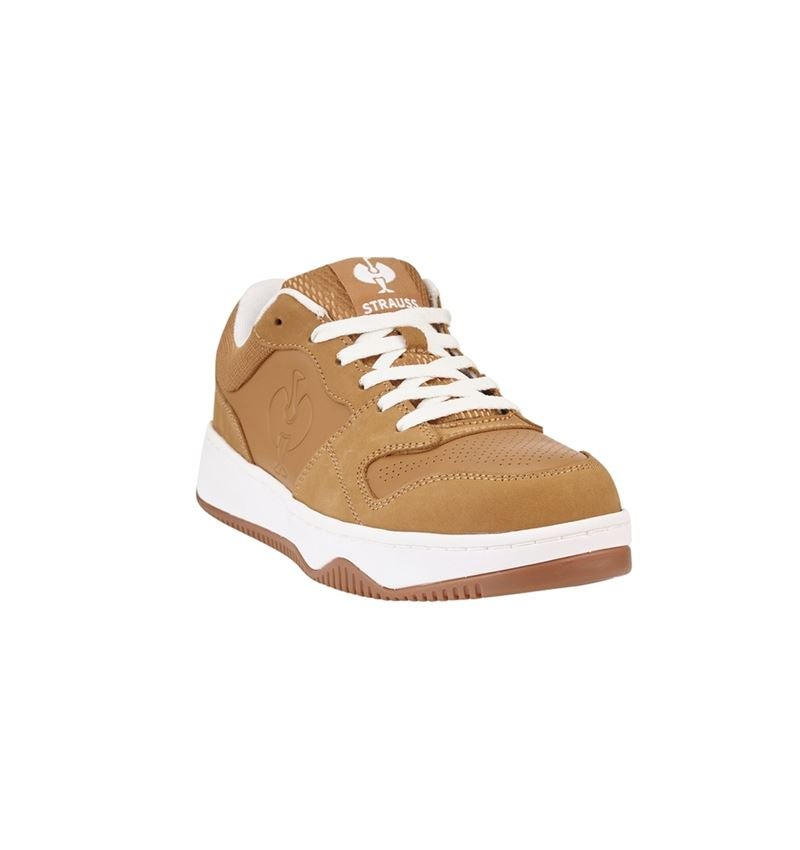 Safety Trainers: S1 Safety shoes e.s. Eindhoven low + almondbrown/white 4