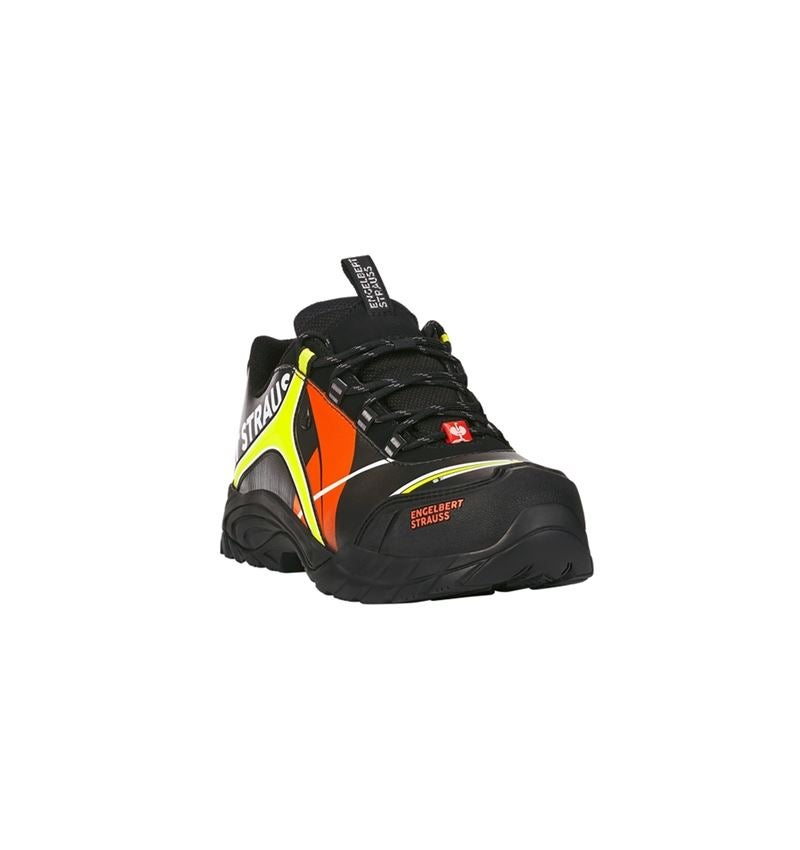 Safety Trainers: e.s. S3 Safety shoes Turais + black/high-vis orange/high-vis yellow 3