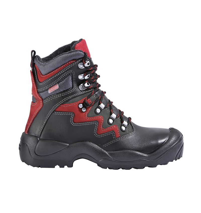 Roofer / Crafts_Footwear: S3 Winter safety boots Lech + black/anthracite/red
