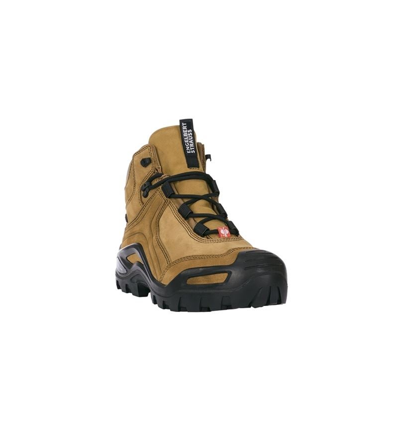 Safety Trainers: e.s. S3 Safety boots Nembus mid + walnut 2